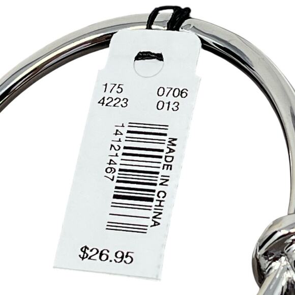 The Limited Silver Knot Bangle Bracelet NWT - Picture 4 of 6